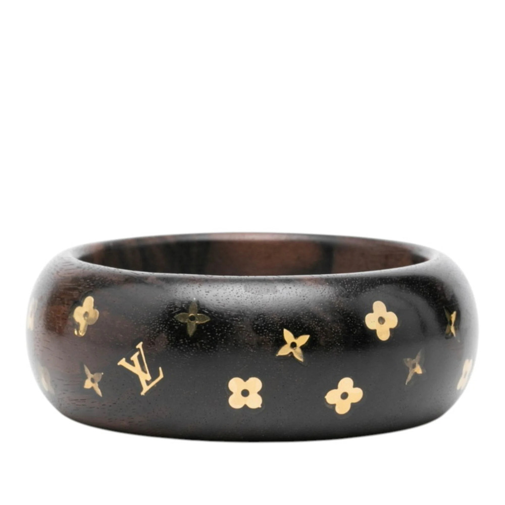 Louis Vuitton Bracelet Sylvania GM M65939 Brown Gold Wood Women's LOUIS VUITTON